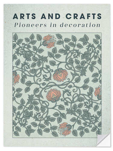 Selvklebende plakat Arts and Crafts - Pioneers in decoration I