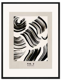 Gerahmter Kunstdruck Waves II