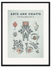 Gerahmter Kunstdruck Arts and Crafts - Ornaments