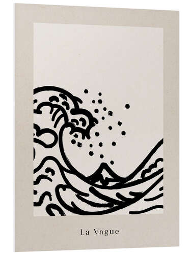 Foam board print La Vague