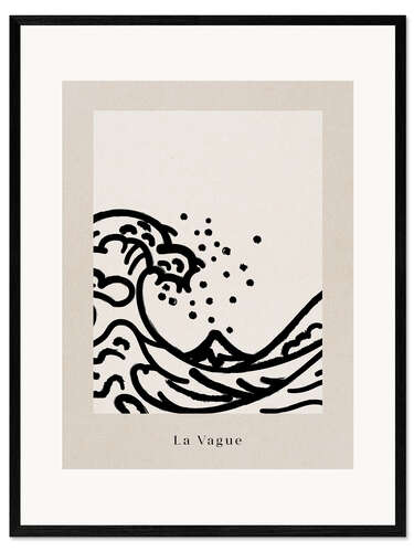Framed art print La Vague