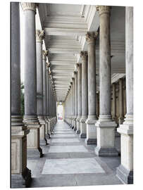 Aluminium print Arcade in Karlovy Vary