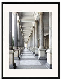 Gerahmter Kunstdruck Säulengang in Karlsbad