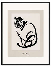Gerahmter Kunstdruck Le Chat