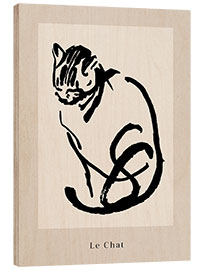 Wood print  Le Chat