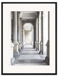 Gerahmter Kunstdruck Kolonnade in Karlsbad