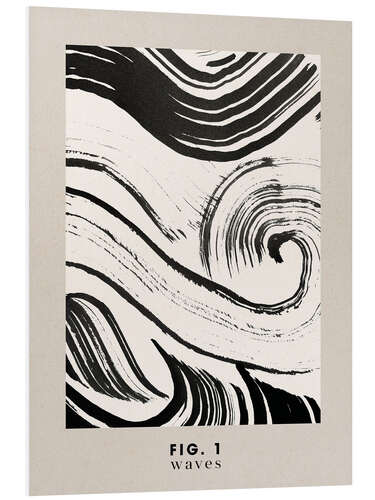 Foam board print Waves I