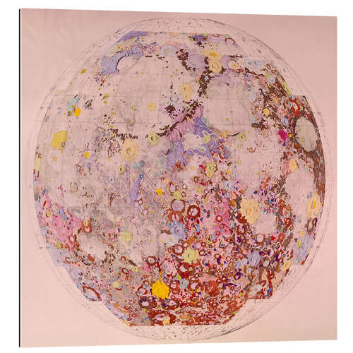 Galleriprint Geological map of the moon