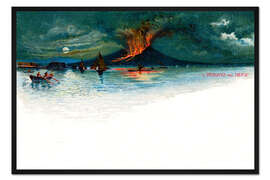 Gerahmter Kunstdruck Vesuvius 1872