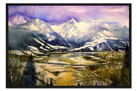 Gerahmter Kunstdruck Hohe Tauern Kitzsteinhorn