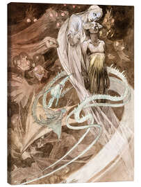 Canvas-taulu  Illustration for Le Pater - Alfons Mucha