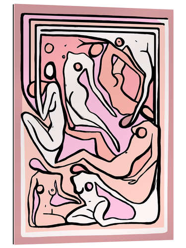 Gallery Print Ecstatic Nudes Pink