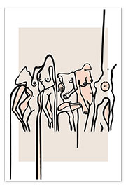 Wall print  Nudists - Julia Hariri