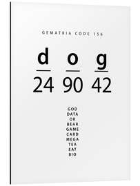 Magnettafel Dog Gematria Code