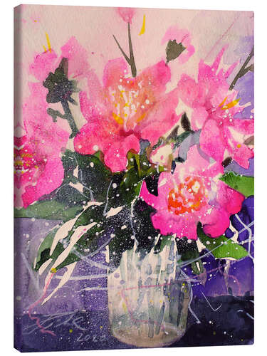 Canvas print Pink peonies