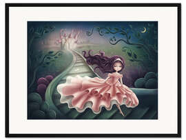 Gerahmter Kunstdruck Cinderella und der gläserne Schuh