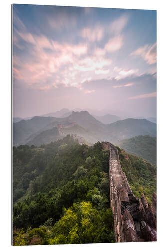 Gallery print Sunrise over the Great Wall of China