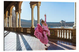 Cuadro de aluminio Bailaora de flamenco, Andalucía