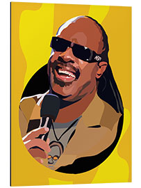 Stampa su alluminio Stevie Wonder