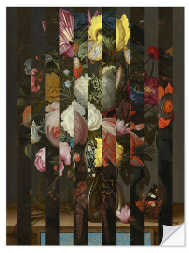 Adesivo murale Shifted  Flemish Bouquet II