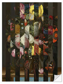 Muursticker Shifted  Flemish Bouquet II