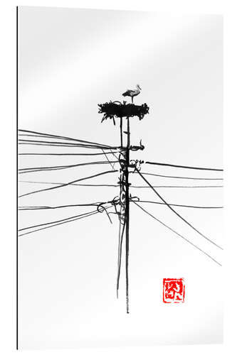 Gallery print Stork nest