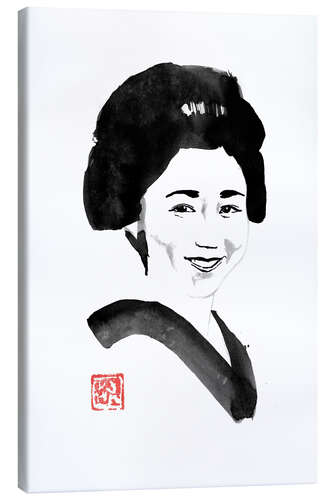 Canvas print Smiling japanese woman