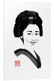 Foam board print Smiling japanese woman