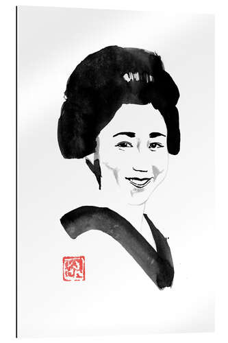 Galleritryck Smiling japanese woman