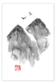 Poster Oiseaux de montagne