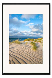 Gerahmter Kunstdruck Dünen am Nordseestrand