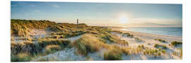 Foam board print Dune beach panorama on Sylt