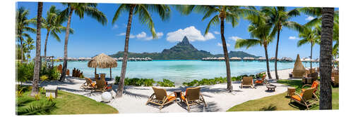 Acrylglasbild Urlaub auf Bora Bora