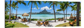 Aluminium print Vacation on Bora Bora