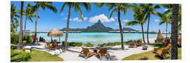 Foam board print Vacation on Bora Bora