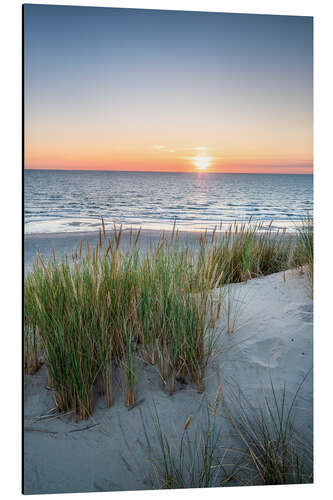 Aluminium print Sunset on the horizon