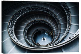 Canvas print Spiral staircase, Vatican