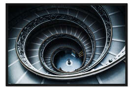 Gerahmter Kunstdruck Wendeltreppe, Vatikan