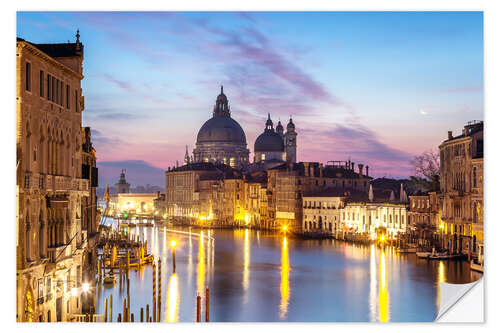 Selvklebende plakat Soloppgang over Venezia