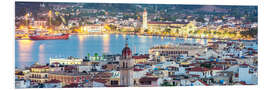 Foam board print Zakynthos panoramic, Greece