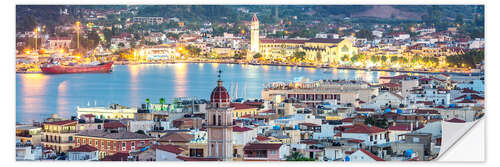 Selvklebende plakat Zakynthos panoramic, Greece