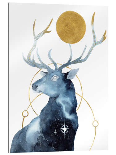 Gallery print The deer under a gold star