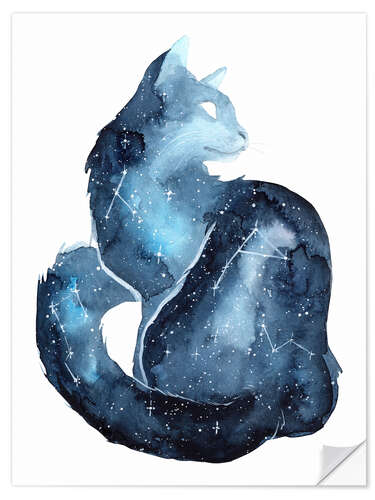 Naklejka na ścianę Constellation Cat