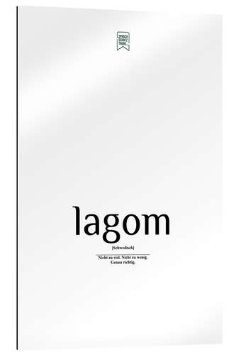 Gallery print Beautiful words - lagom (German)