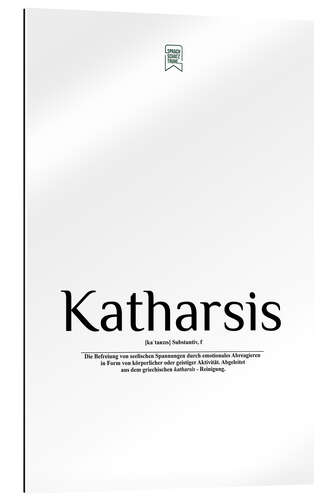 Gallery print Beautiful words - Catharsis (German)