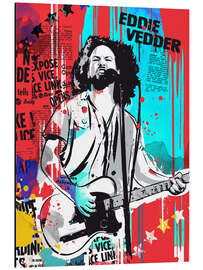 Aluminium print Eddie Vedder Pearl Jam