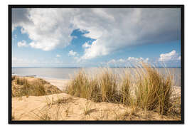 Gerahmter Kunstdruck Wind und Wolken auf Sylt