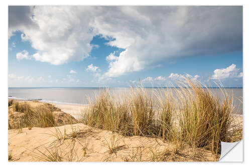 Naklejka na ścianę Wind and clouds on Sylt