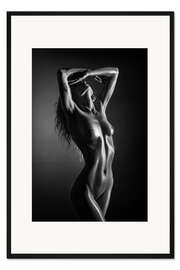 Gerahmter Kunstdruck Sinnliche Silhouette 5