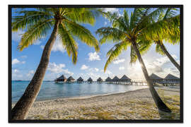 Gerahmter Kunstdruck Sommerurlaub in den Tropen